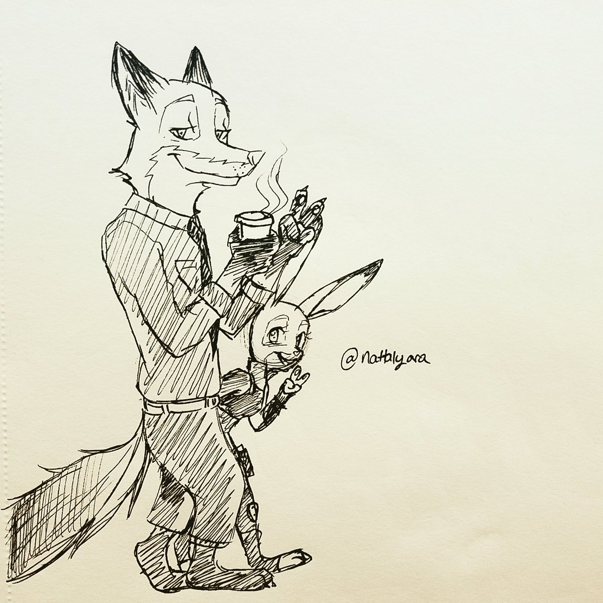 NattalyAra's tweet photo. I can't stop to drawing lol
#Zootopia #judyhopps #nickwidle #nickxjudy https://t.co/f0w7m7Qy8P