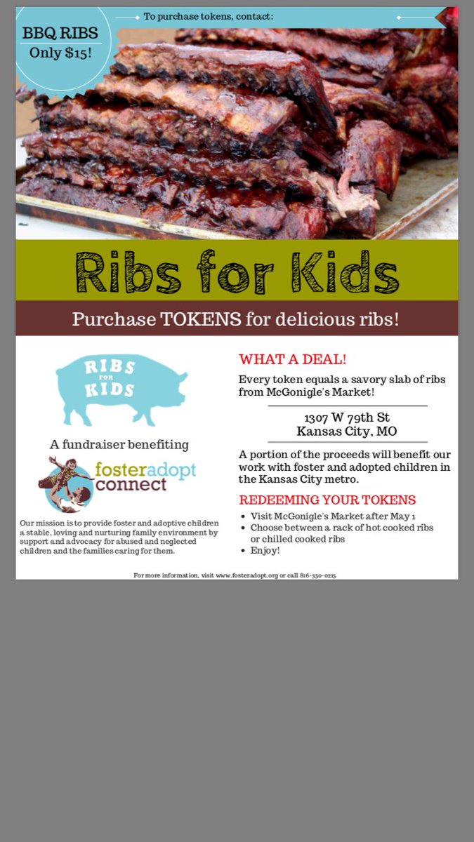 TGINC1's tweet photo. A great fundraiser benefiting @fosteradopt_org .DM me if you are ready to help some kiddos and enjoy some ribs! #McGonigles #TGI #imatter https://t.co/xhWiW3Jjdg