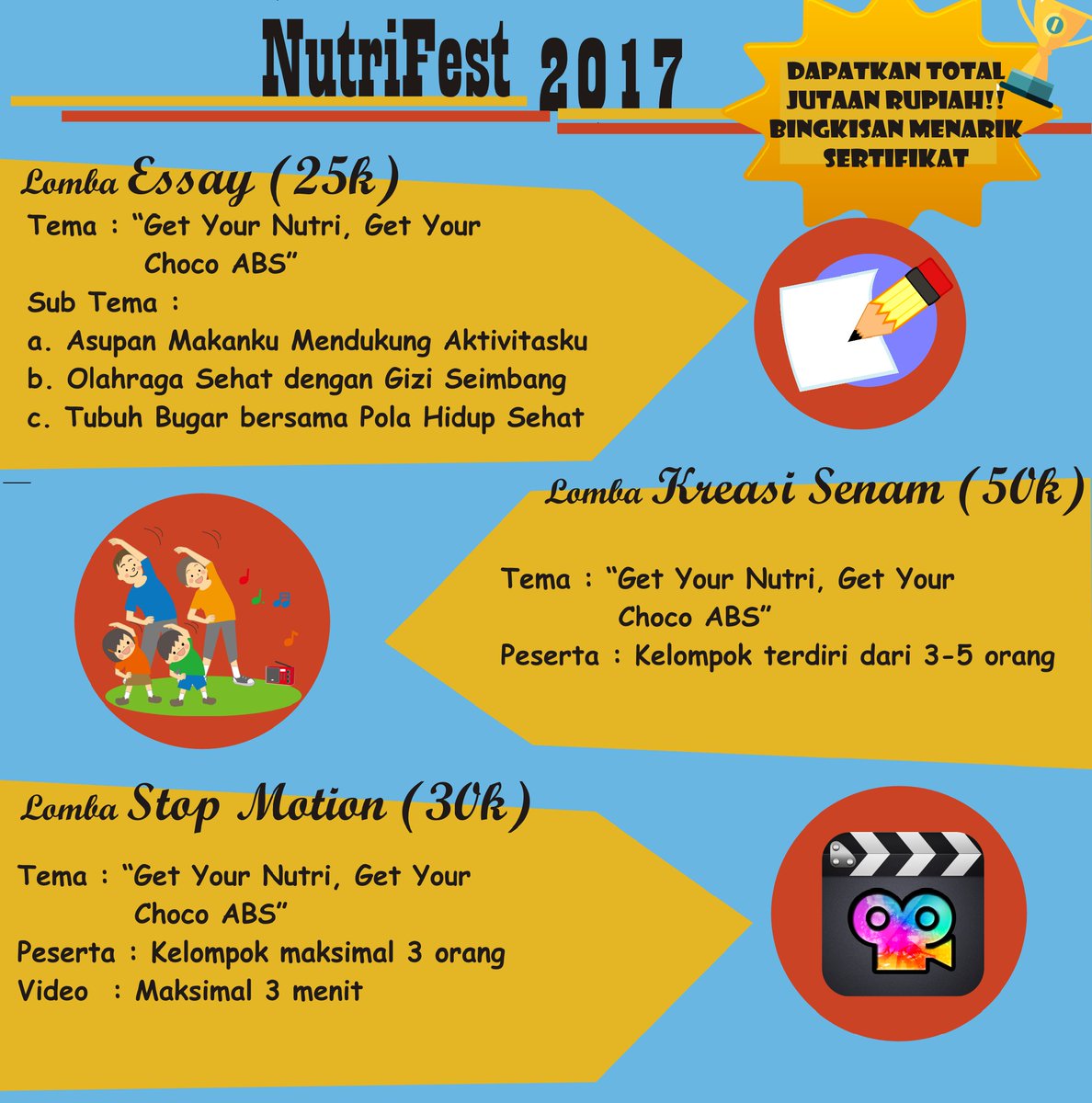 Lomba essay!!  
Cek pernyaratan :
bit.ly/2mkopVf
@Smansacirebon <a href="/smandacrb/">SMAN 2 Cirebon</a> <a href="/SmantaCrb/">SMAN 3 Kota Cirebon</a> <a href="/sman5crb/">SMA Negeri 5 Cirebon</a> <a href="/sman6cirebon/">SMAN6Crbn</a> <a href="/SMAN7CRB/">SMA Negeri 7 Cirebon</a> <a href="/SMAN9CRB/">SMA NEGERI 9 CIREBON</a>