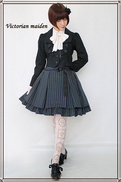 Victorian Maiden در توییتر レジメンタルストライププリーツスカート は普段使いにもぴったりでお召し頂きやすいスカートです トップスやベストやジャケット カーディガンなど様々に組み合わせが可能です サスペンダーやソックスガーターなどのアイテムとも相性