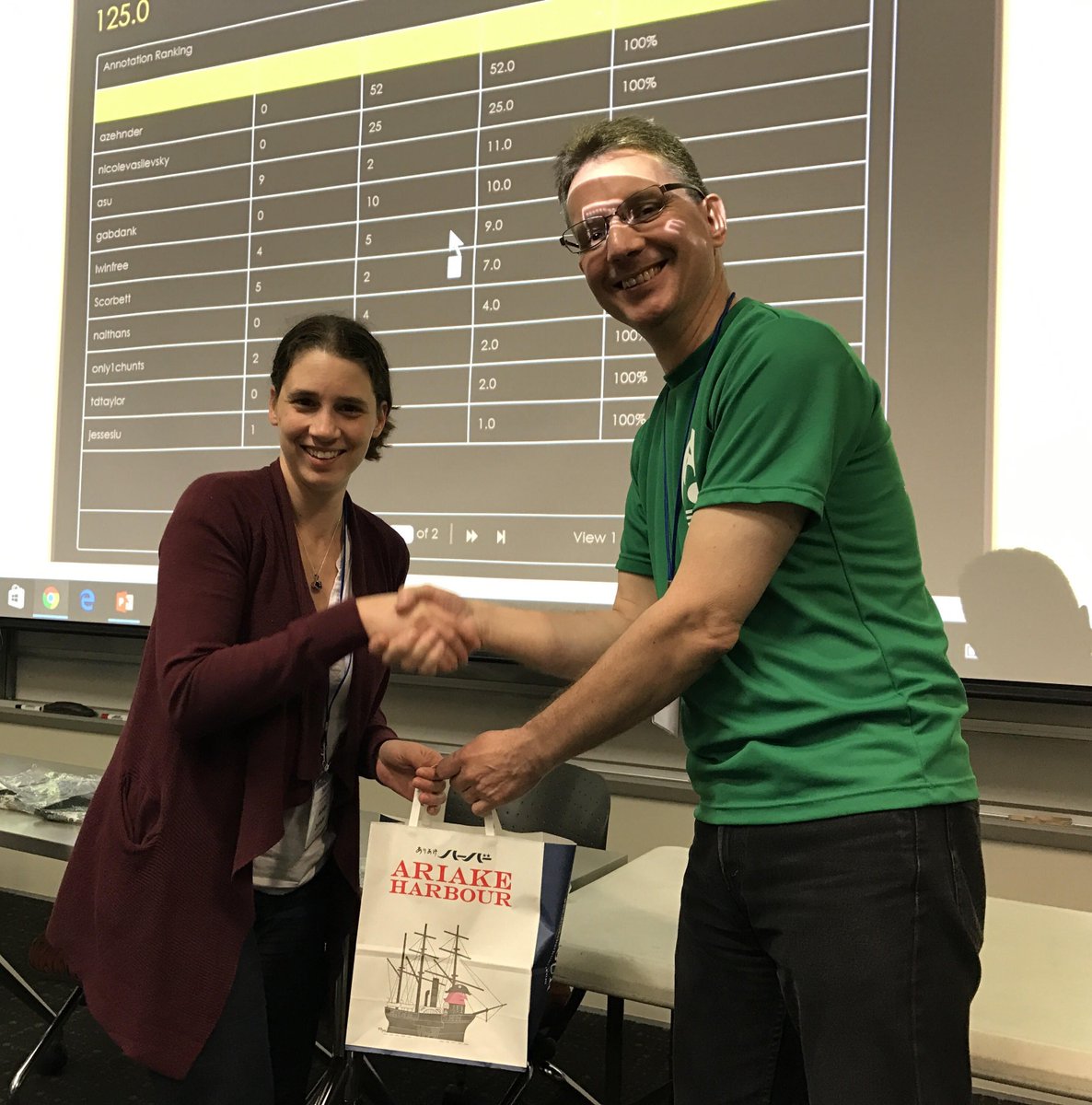 iCLiKVAL's tweet photo. Congratulations Ashley Zehnder for winning the 1st day of the #biocuration2017 Gigacuration Challenge! @iCLiKVAL @hypothes_is @GigaScience https://t.co/aGtHtgAgDJ
