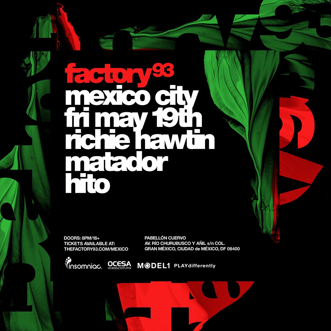 plurbaes's tweet photo. @insomniacevents Announces International Debut of @TheFactory93 Event in Mexico City, Featuring @richiehawtin
https://t.co/QhKMUbFaeT…/ https://t.co/Pj9zJnqyT3
