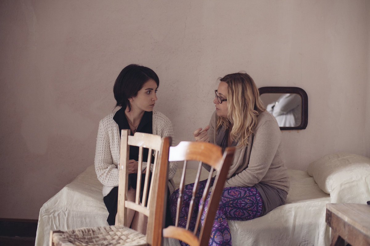 Discussing a scene before a take. #behindthescenes photos by <a href="/giuliafax/">Giulia Fassina</a>