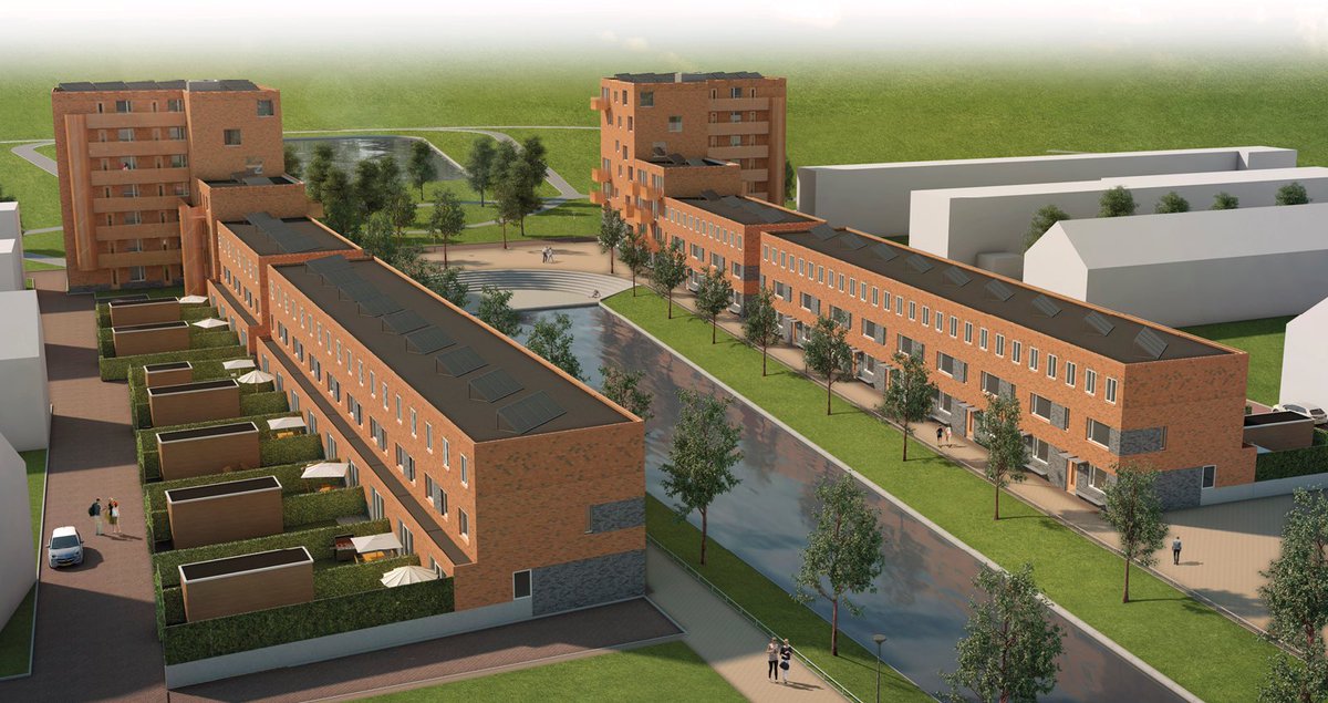 PeterHutten's tweet photo. Blije kopers bij start bouw koopwoningen @GoEastWonen @GemeenteGR met uiteraard voetbalherinneringen aan het Oosterparkstadion @fcgroningen https://t.co/GQhzpwRs3o