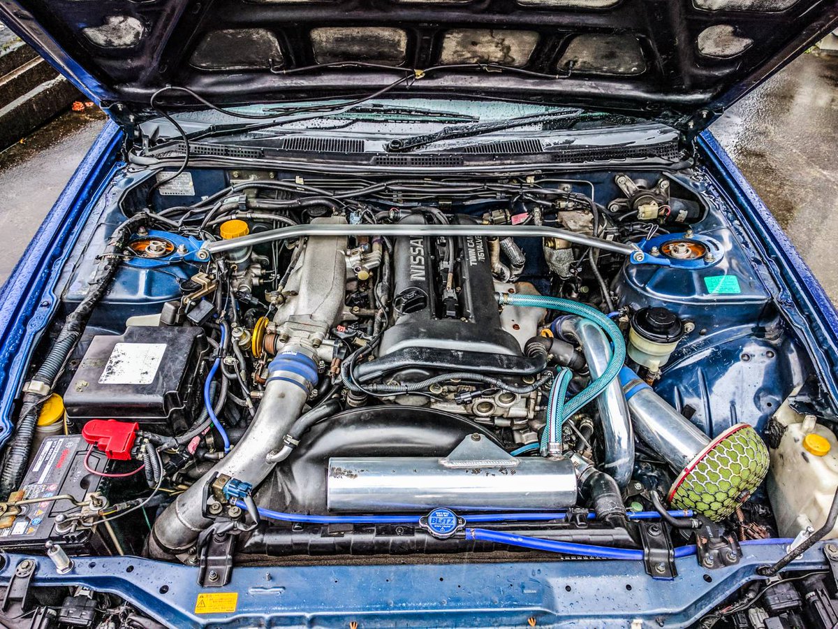 なべびあ Z6 V Twitter 所々 ワンオフになってたりします エンジン内部はエクストレイルのピストン入っています タービンはgtss 吸排気が全部変えてあります シルビア Silvia S15 スポーツカー 相棒 愛車 Nexus6p リッター8km 300ps エンジンルーム