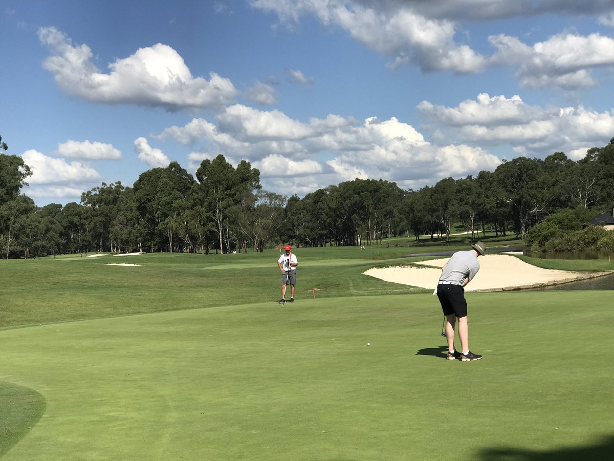 The winning putt - well done Jimmy!