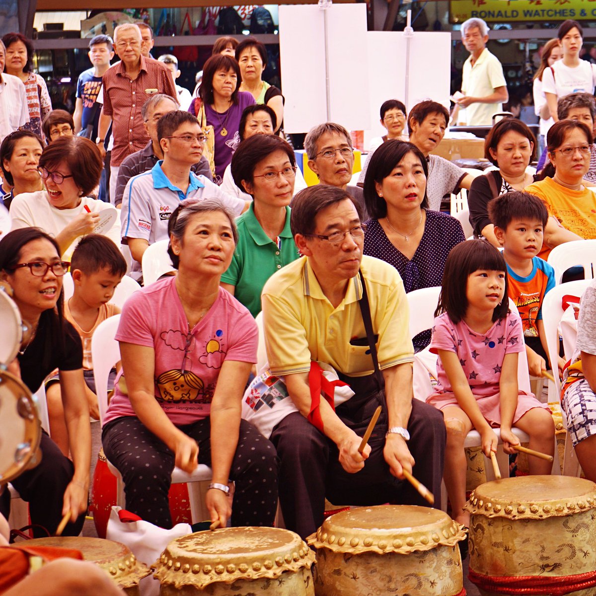 From Kompang, to Chinese drums, to tambourines, everyone is coming together in harmony to one beat! #ArtsForAll #HeartOfOurNation