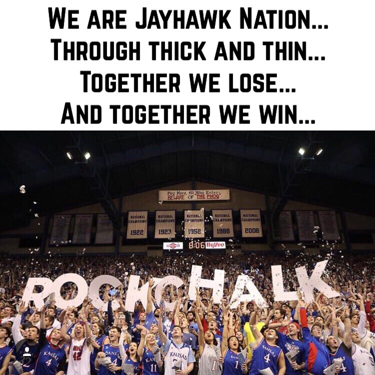 FansOfKU's tweet photo. Still damn proud to be a Jayhawk. https://t.co/rnaoQ3VLwl