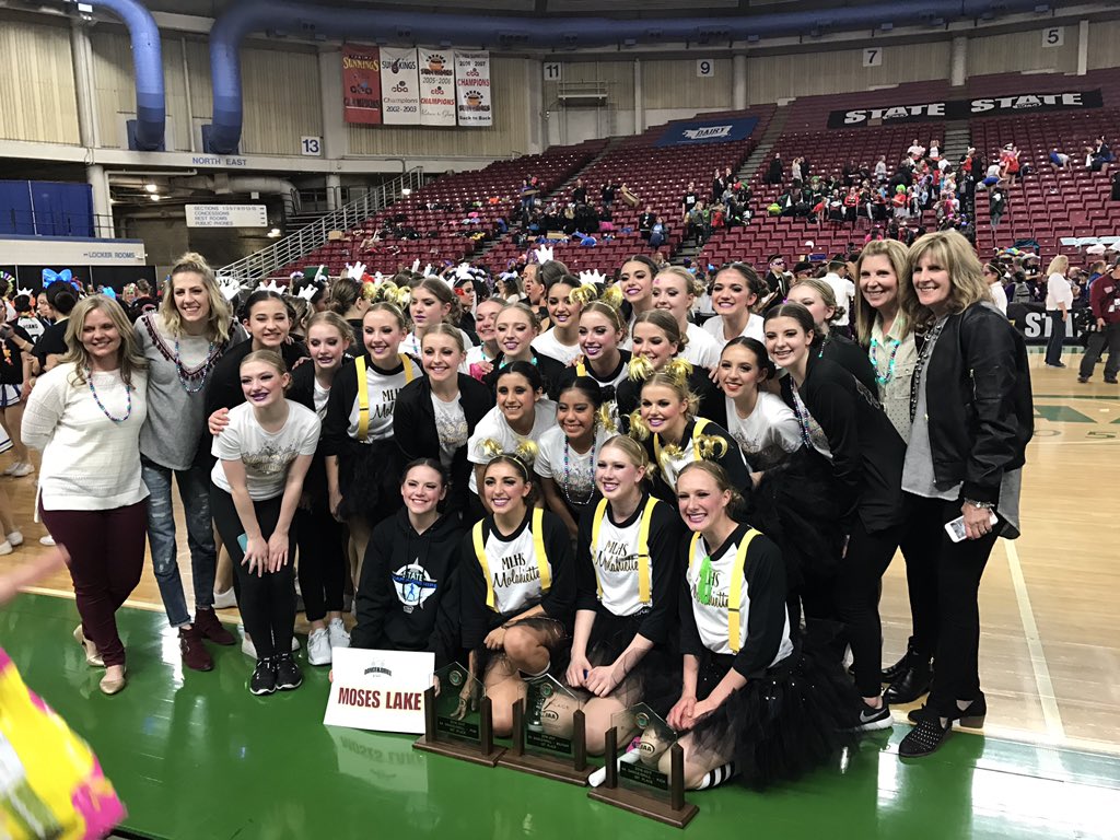 ChiefMLHS's tweet photo. Congratulations Molahiettes on a hat-trick STATE Champions in Military, Kick and Pom. #MLHSChiefChat https://t.co/TFzCETD3wS