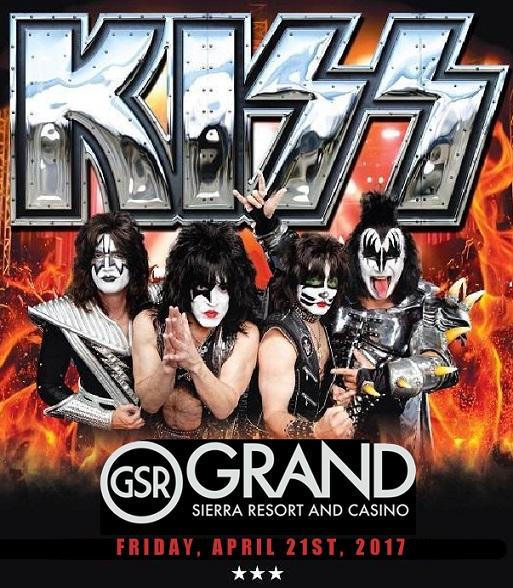 #KISS rocks the <a href="/grandsierra/">Grand Sierra Resort | GSR</a> Resort in Reno, NV on April 21, 2017! Tickets on sale now at tinyurl.com/jdte99q . You coming to the show?