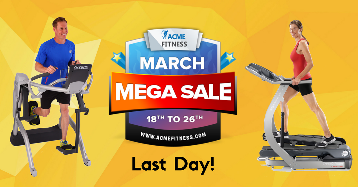 acmefitness's tweet photo. #SaleAlert - Don’t miss out on our #MarchMegaSale. Join us in the race to fitness. Hurry! Sale ends TODAY. Shop NOW: https://t.co/c2z7HaBo1F https://t.co/3WKVZYRJuK