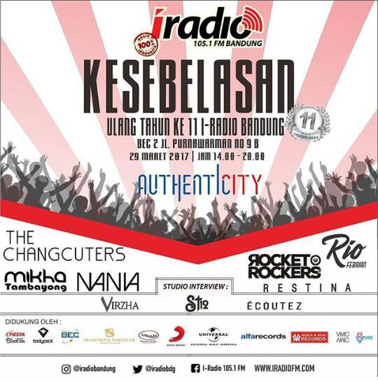 Dev.. hilal mulai keliatan. jangan lupa stay tune di <a href="/iradiobdg/">ISWARA BANDUNG</a> 29 Maret 2017 bakal ada studio interview brg @DiDevirzha | <a href="/alfa_records/">alfarecords</a>