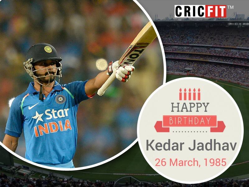 Cricfit Wishes Kedar Jadhav a Very Happy Birthday! 