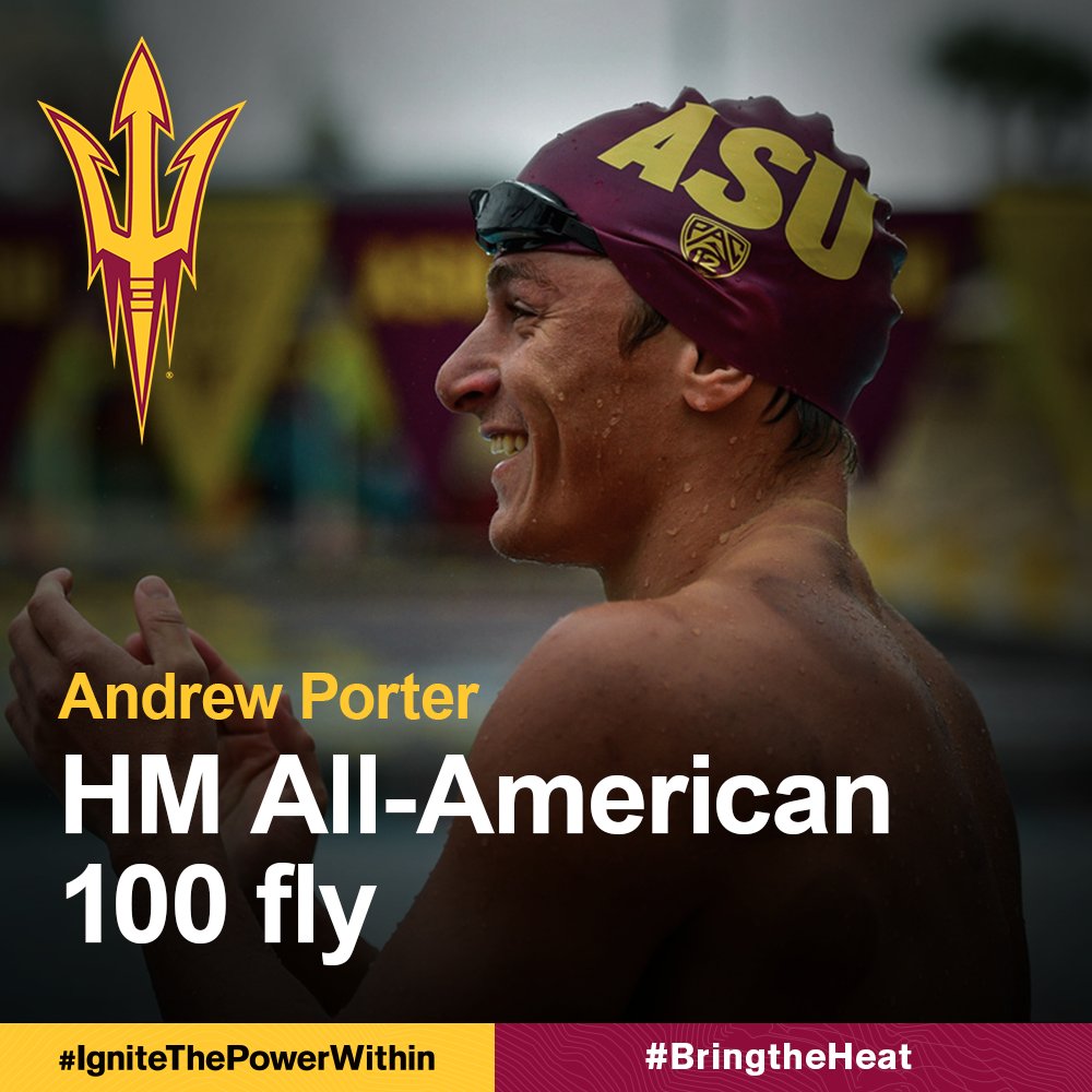 ASUSwimDive's tweet photo. Congrats to all our Sun Devil men's All-Americans this season! #BringtheHeat #BroughttheHeat https://t.co/A1SJxg78jx