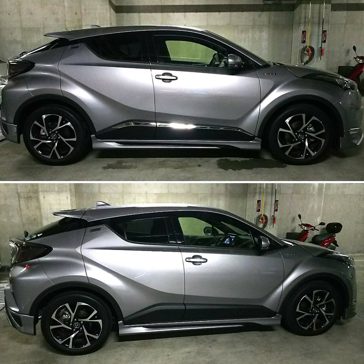 C-HR モデリスタ　サイドドアガーニッシュ　新品 MODELLISTA モデリスタ サイドドアガーニッシュ メッキ C-HR
