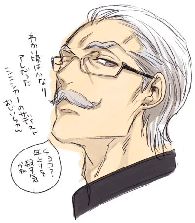 あとミラーお爺ちゃんにもチョコありがとうございました!若い頃がみたいってリクあったので髪の毛の黒い頃??? 