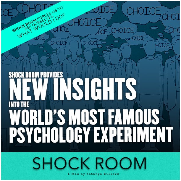 ShockRoomFilm's tweet image. It’s the world’s most famous psychology experiment. But we think it’s time for another look… #ObedienceToAuthority #ShockRoomFilm