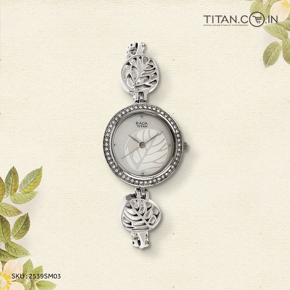 TitanEstore's tweet photo. Tag the woman who has mentored you in your career, and continues to be a symbol of inspiration, like this watch from #TitanRaga. #Uncolour https://t.co/7tSzrb4v6C