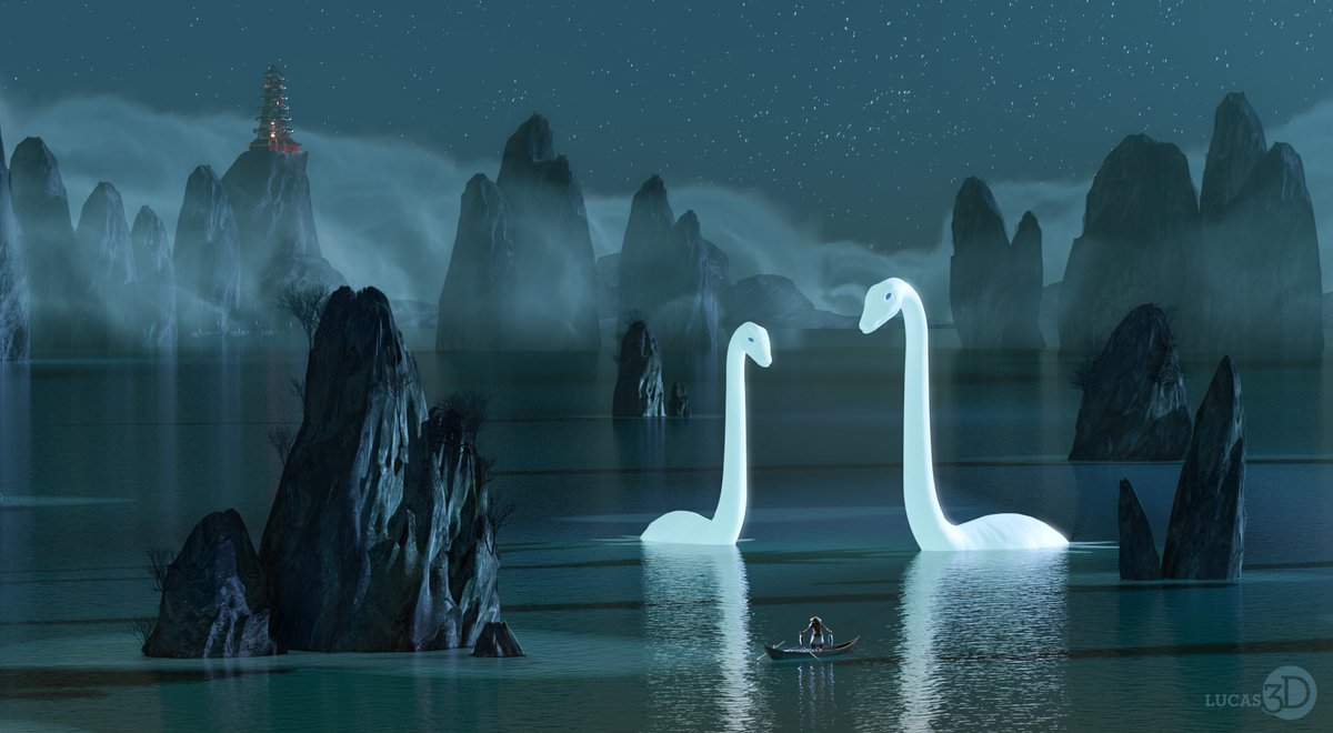 Lucas_3D's tweet photo. "In the middle of the night the fisherman disappears to rendezvous with his secret friends". #3dsMax #fuseCC #123DApp https://t.co/mDO7tr5pOR