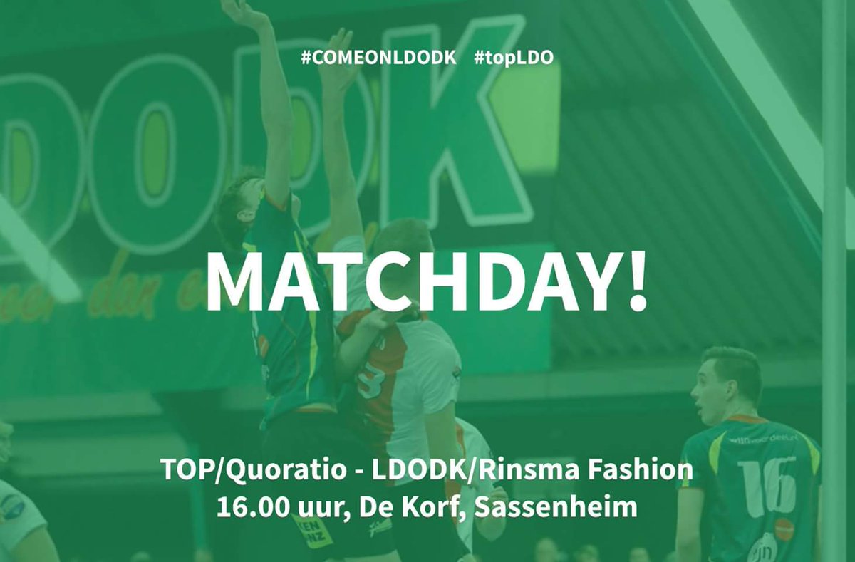 MATCHDAY! Om 16.00 uur nemen we het op tegen TOP. Voor thuisblijvers is de er een groot scherm in de kantine van Kortezwaag. #ComeOnLDODK