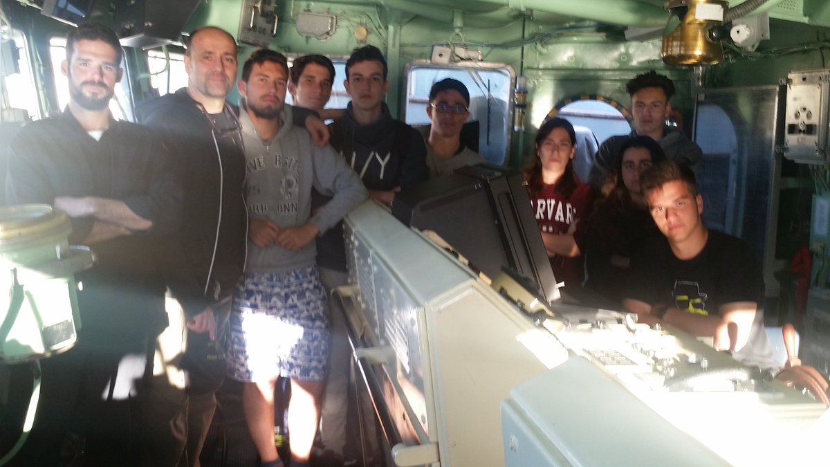 JulioProfeGeH's tweet photo. La tarde de ayer #NautilusAlpajes visitó el Arsenal de Cartagena y el buque PA77 de @Armada_esp ¡Impresionante! https://t.co/ZvquZdI8n8