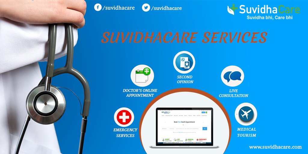 suvidhacare's tweet photo. Suvidha Care provides Best Health Care Services.
#DoctorsAppointmentOnline #Secondopinion #Liveconsultation
#medical_tourism
@suvidhacare https://t.co/ZbLhnB6v9Y