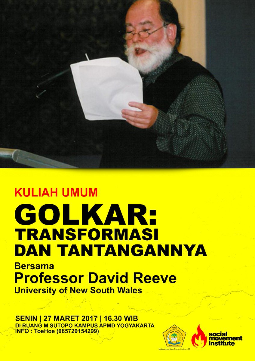 suluhpergerakan's tweet image. Satu hari penuh bersama David Reeve. Silahkan teliti posternya dan ajak teman terbaik dalam hidup Anda. #DiskusiJogja #DavidReeve