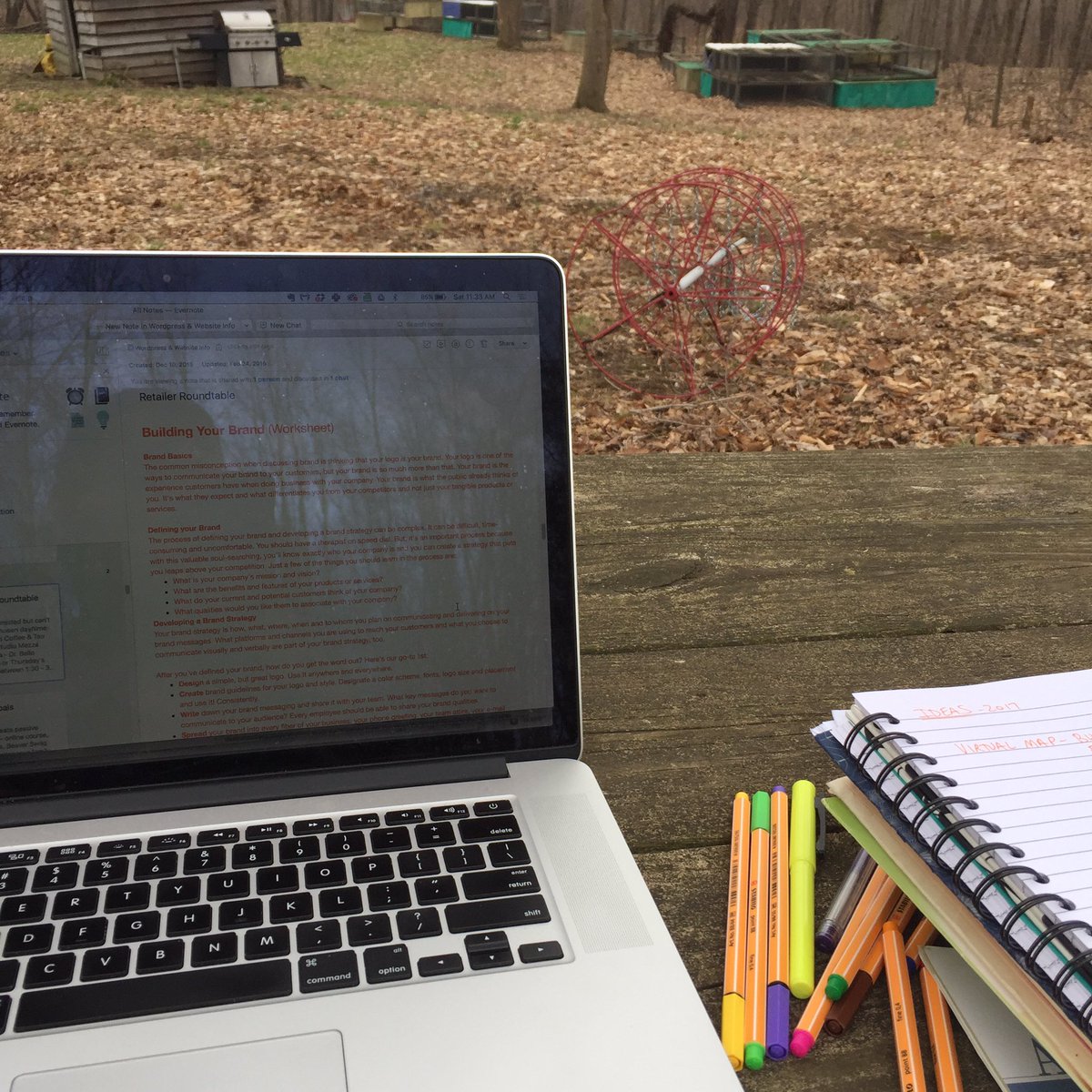 Finding time for a mini work retreat built into the family getaway. Clarity comes easier with fresh air and lack of wi-fi. #SmallBusiness