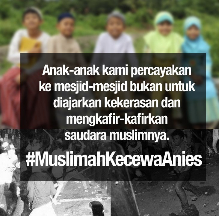 FaktaASMARA's tweet photo. jangan campuri agama dengan politik #MuslimahKecewaAnies cc @AbdeeNegara @ashanti @duniamanji @ferrysal1m https://t.co/QeY2eC34JR