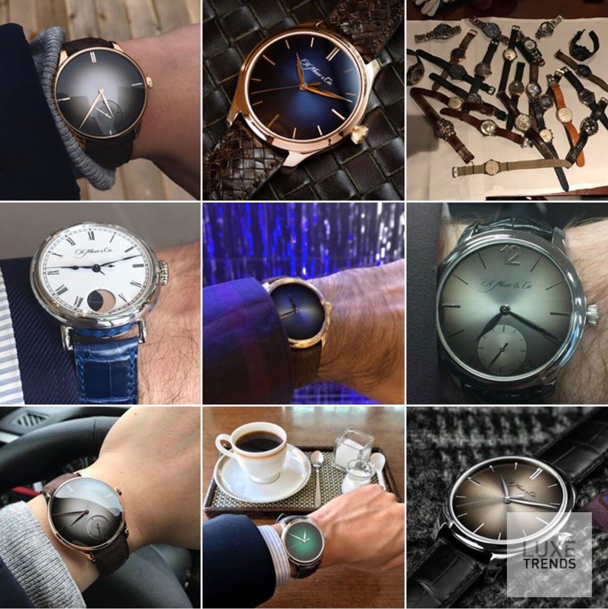 Luxe_Trends's tweet photo. A new trend in #watches, as shown by @HMoserCie, colorful, fumé faces. #baselworld2017 #Luxe_Trends https://t.co/YcgEYR3bYt