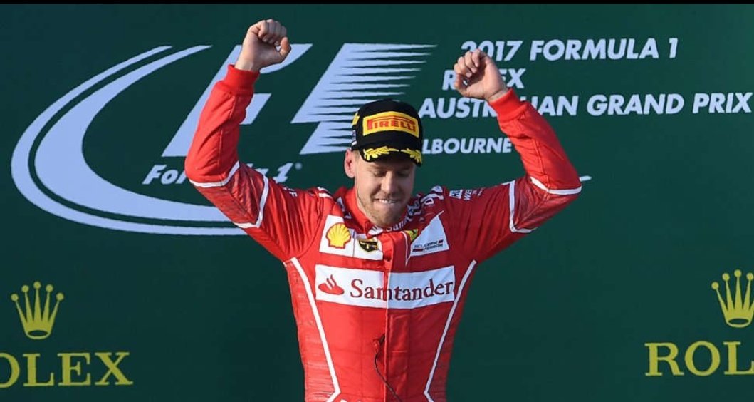 giomalago's tweet photo. Trionfo Ferrari in Australia! Che orgoglio! Grazie da parte di tutto lo sport italiano! #ForzaFerrari https://t.co/1Ehlm1hJp2