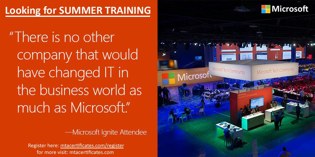 Vicetech_in's tweet photo. Want to be Microsoft Certified??

To Register visit -
https://t.co/abAMAhM2zI
@mtacertificates @Avilash88 @swarnkarshubh @Rohitad29 https://t.co/jpGoQLsBMN