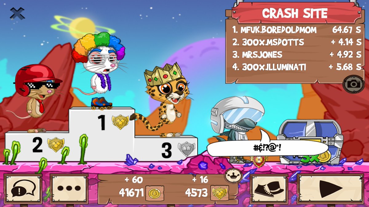 Boredoldmom1's tweet photo. Finally a win after getting my ass kicked by brownies! #funrun2 #MsDotts #MrsJones #ILLUMINATI https://t.co/S1e2yZIFZO