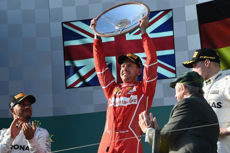 RadioCitizenFM's tweet photo. #SebastanVettel out paces @LewisHamilton to win Australian Grand Prix https://t.co/vVmzqmvQw2 https://t.co/iLTbdqCnkL