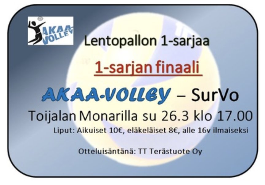 mestaruusliiga's tweet photo. Seuraa 1-sarjan finaaleja klo 17:

NurmonJymy-@PuwoNaiset
https://t.co/MXAUBtSxi6

@AkaaVolley-@SusirajaVolley 
https://t.co/AP5lFQUiyB https://t.co/s5jlF9E8kR