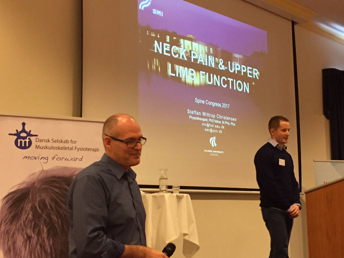 josefsenmartin's tweet photo. Neck Pain and upper limb function EMG findings - @SW_Christensen PhD presentation at #DMPA2017 Spine Congress @MSKPhysioDK https://t.co/RFu5AsMgNd