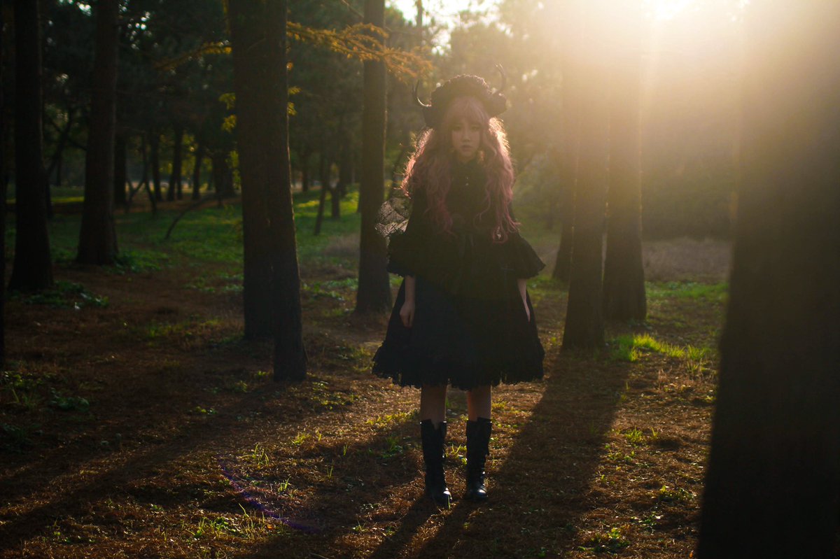 ryo_rice82's tweet photo. 🌲👀🌲
#Lolita 
#angelicpretty
#forest https://t.co/zEVOPUuFew