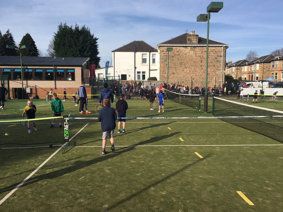 RutherglenLTC's tweet photo. Wow! Never seen the club busier & still half an hour to go to start of #SLSchoolsTennisFestival at #RLTCOpenWeekend https://t.co/Ee9CJdSqZ5