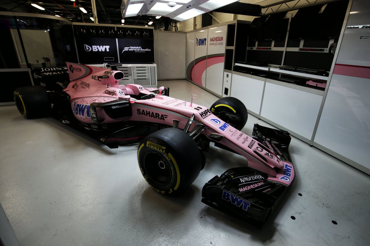 palermocalcioit's tweet photo. La @ForceIndiaF1 è #rosanero! E complimenti per le maglie @SChecoPerez, @OconEsteban 😊 

Qui la photogallery https://t.co/s3DtlM85Yj https://t.co/lE5fvYz7DO