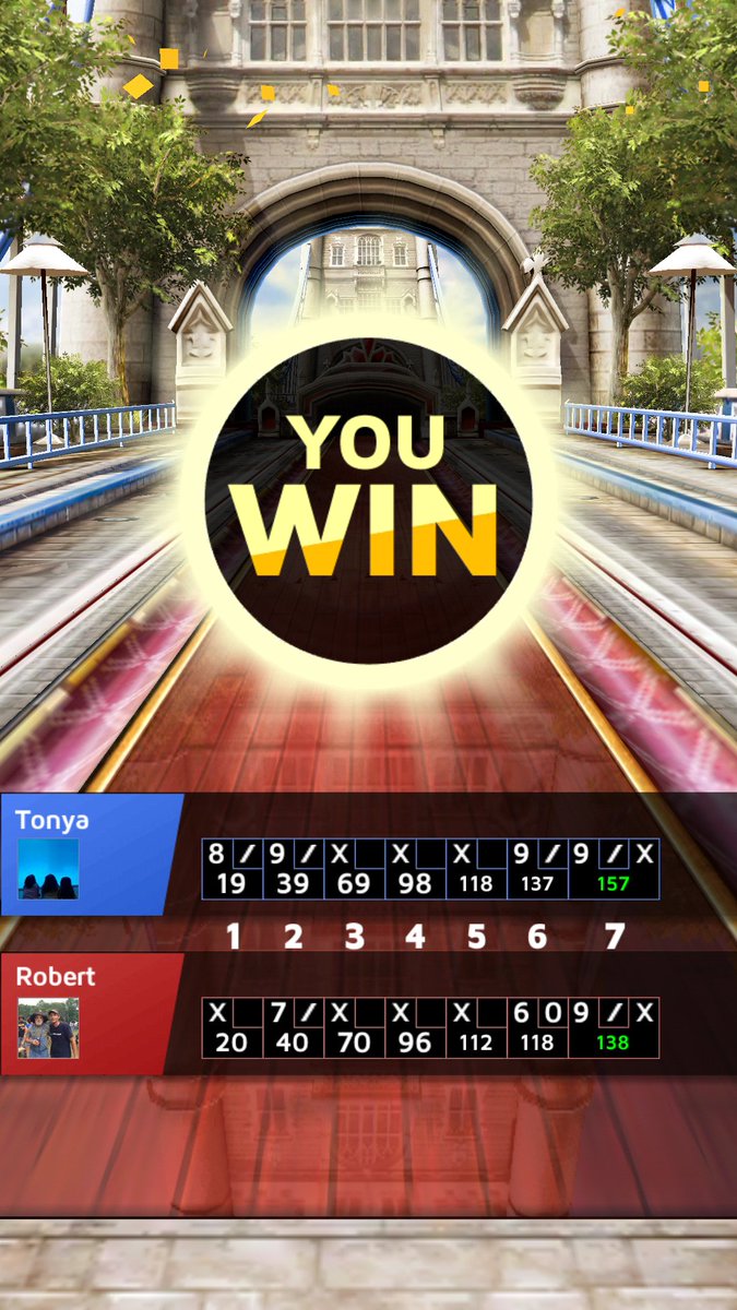 I won at RefStage_Name21 stage with 157 points! Challenge me now![goo.gl/PKD66U] #Bowling_King