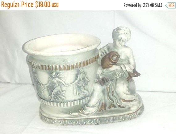 JunkYardBlonde's tweet photo. Vintage Grecian Planter,Greek Goddess,Greek Planter,Japan,Hellenic,Corin⦠https://t.co/JpfKooMO4S #Etsy #GrayPlanter https://t.co/dE7hsG3SQa