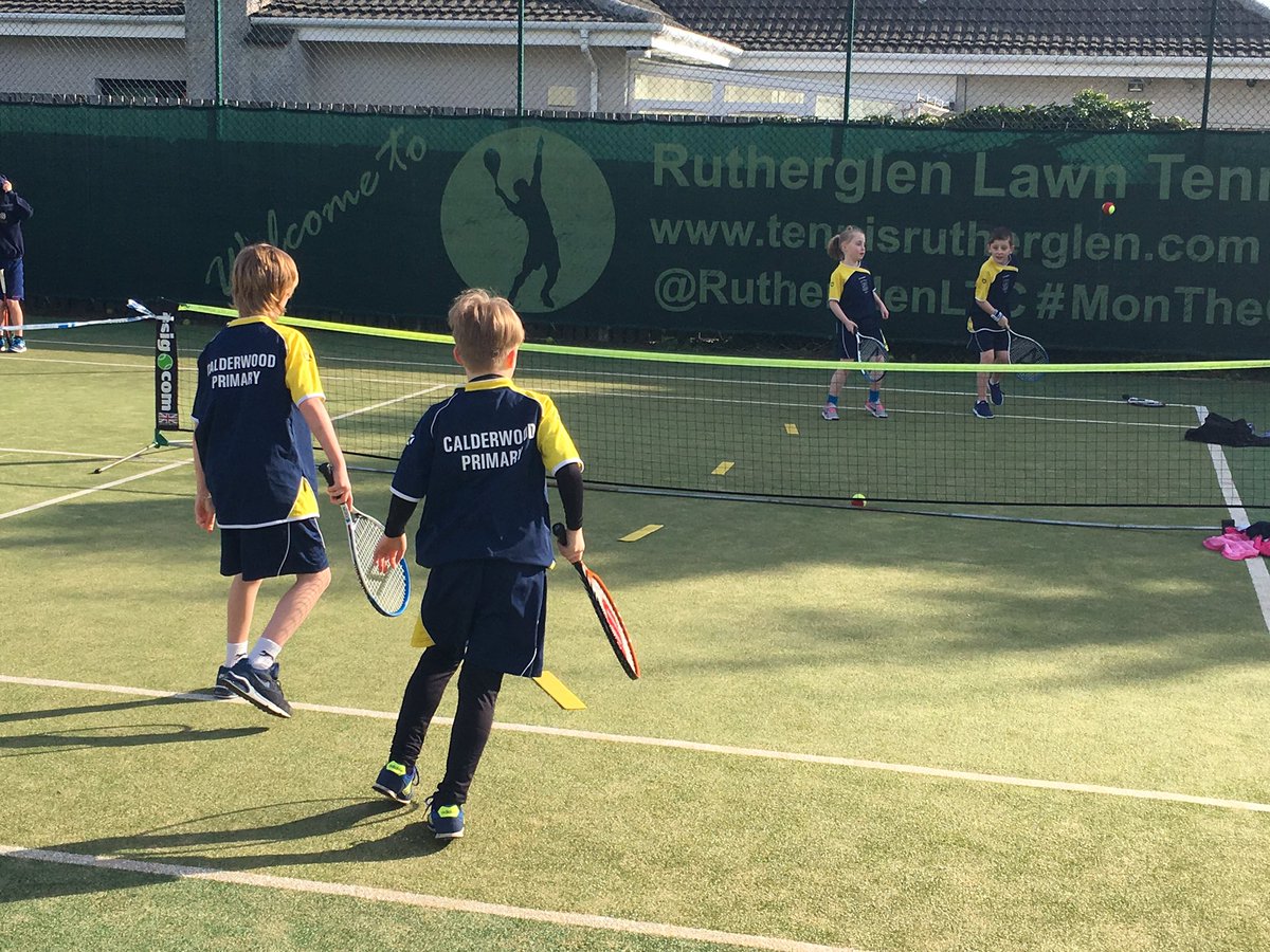 RutherglenLTC's tweet photo. .@CalderwoodPS looking very smart in their team kit! #SLSchoolsTennisFestival #RLTCOpenWeekend https://t.co/0IEJOiz6q8