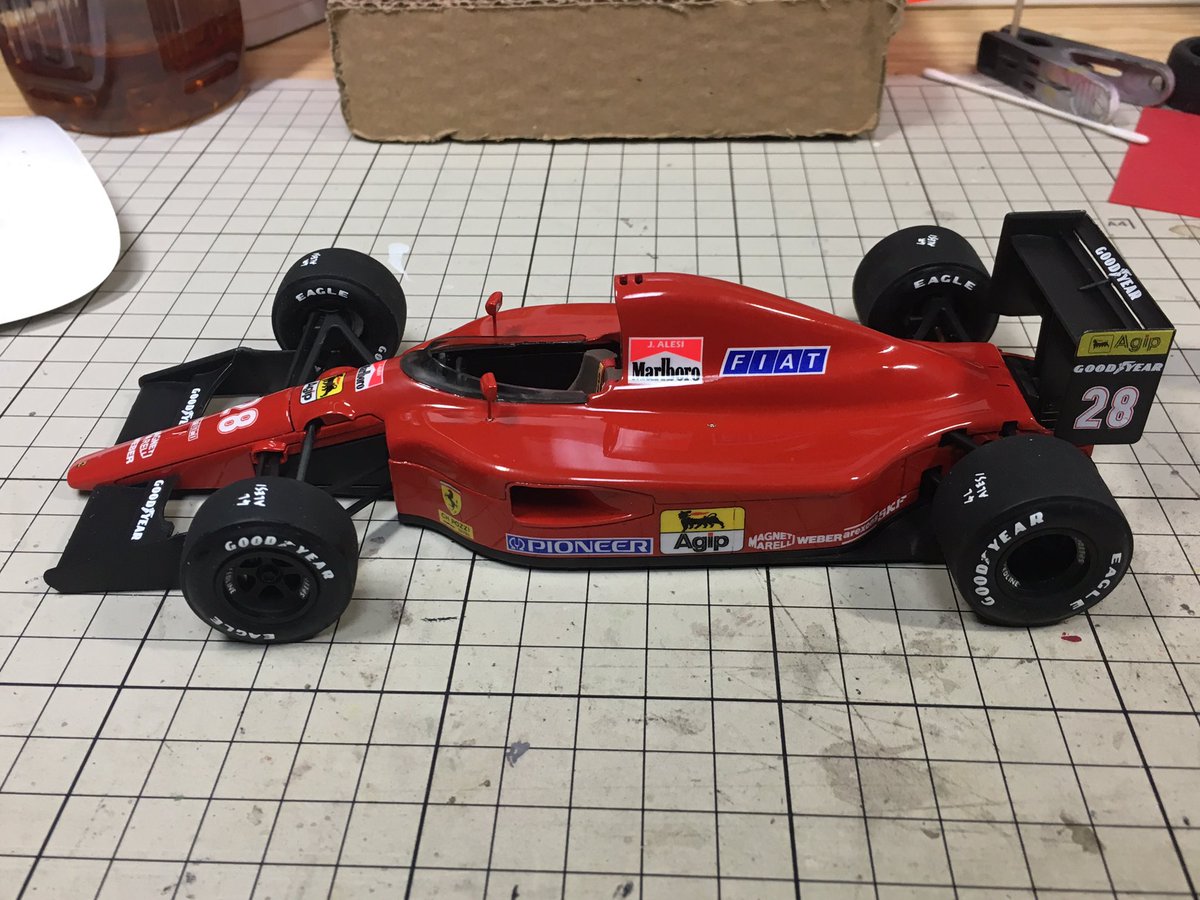 ロッソ/フェラーリ642 完成〜〜♪( ´θ｀)ノ 今回初めて1/24スケールF1