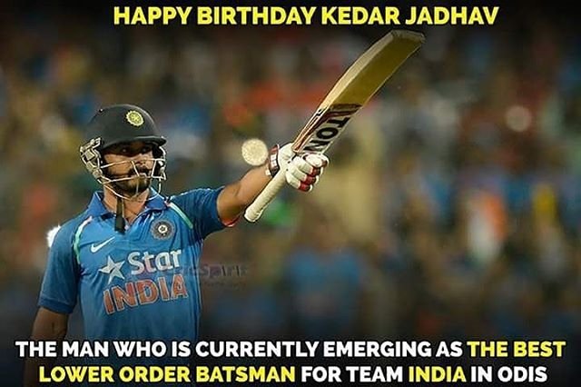 Happy birthday Kedar Jadhav!      