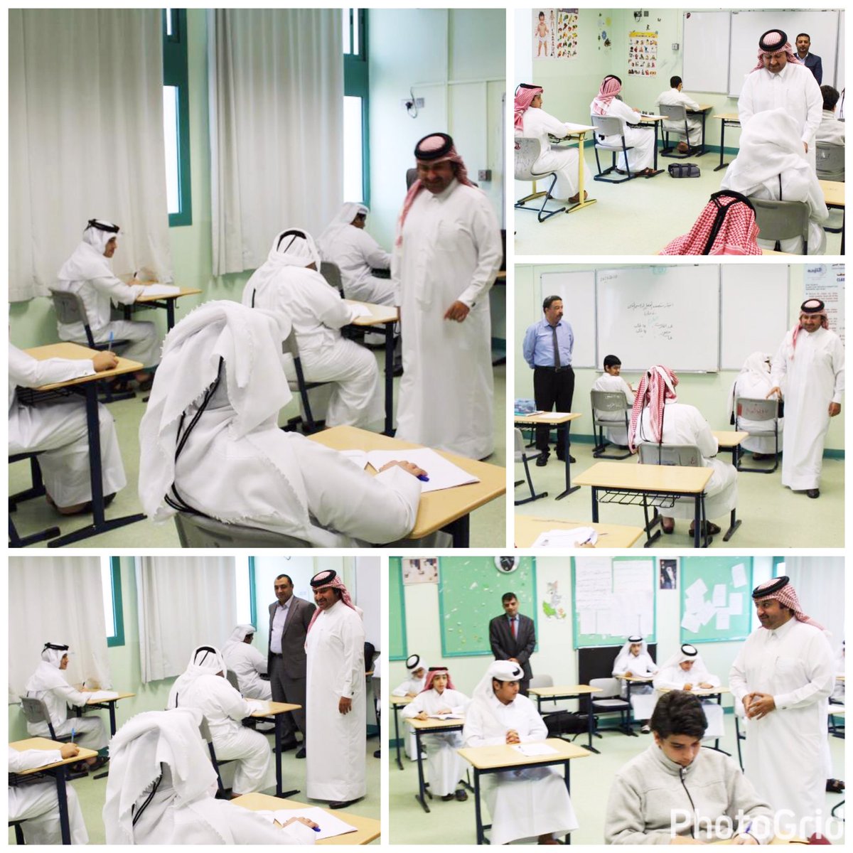 Amansourschool's tweet photo. مدير المدرسة الأستاذ/ ناصر المالكي، في جولة تفقدية للجان الاختبارات بالمدرسة، لمتابعة سير الاختبار وأداء طلابنا في اختبار مادة العلوم. https://t.co/D36jxYjd63