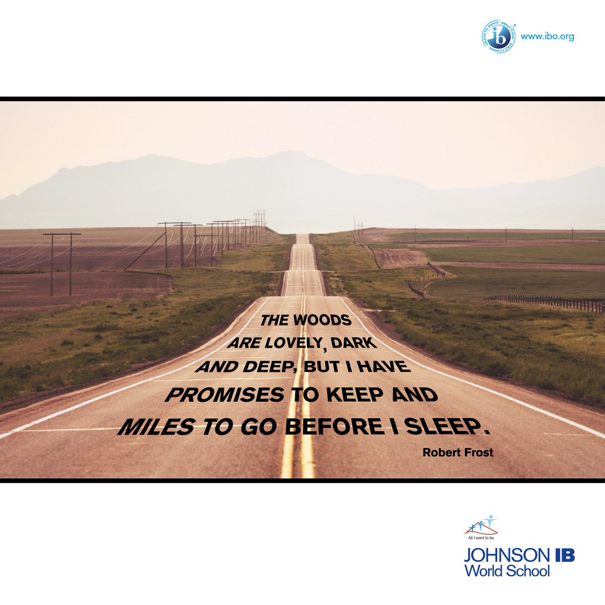 johnson_ibdp's tweet photo. With his impersonal view at the world, Robert Frost often created a matrix for the extraordinary in his poems. https://t.co/PdQWONe4qW