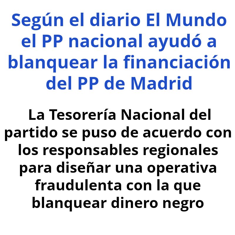 rebeldia99's tweet photo. #FelizDomingo
Un nuevo escándalo de fraude y corrupción del PP y van...
https://t.co/6B6LXpbQ3u https://t.co/Kl8O3HtbHr