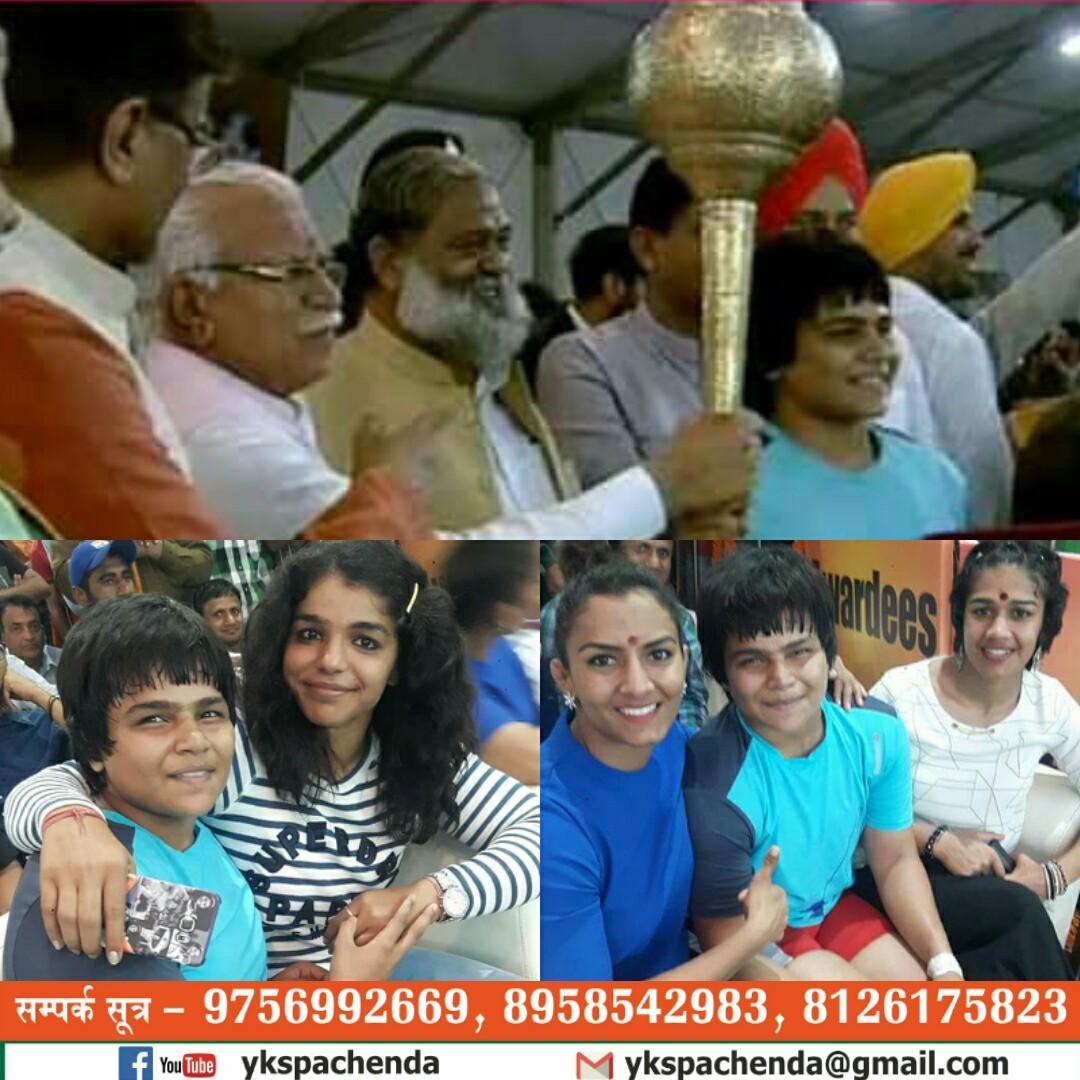 Drmonikabjp's tweet photo. @DivyaWrestler proud of you dear beta .. #bhartkesridangal https://t.co/4MobwfWIEB