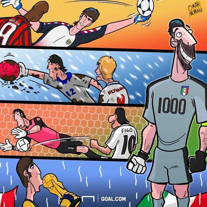 s2zizoo's tweet photo. Gianluigi Buffon, 1000th game appearance
بوفون يلعب مباراته الالف
#G1G1000 #G1G1 #Buffon1000 #Juventus #Parma https://t.co/2OP1eVtEap