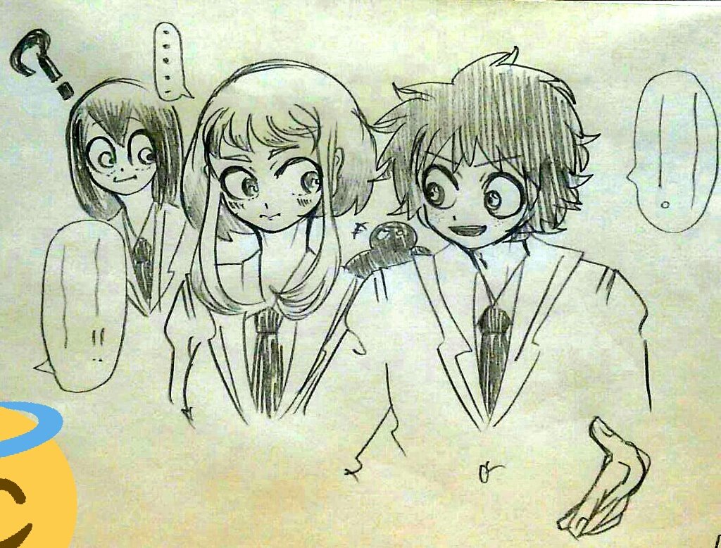 ヒロアカって言ったらこの2人メインに描いちゃう。
見やすいように加工してます 